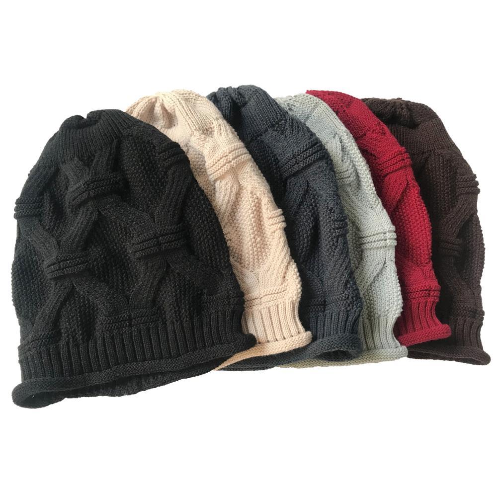 Изображение товара: Мужская зимняя шапка 2021, модные вязаные шапки для женщин, теплые облегающие шапки, шапочки, мужские и женские лыжные шапочки