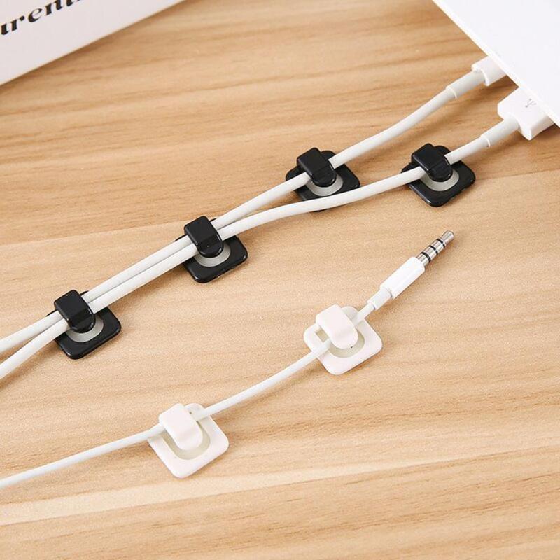 Изображение товара: 18 шт. самоклеющиеся провода фиксированные зажимы сетевые кабели USB линия держатель зажим