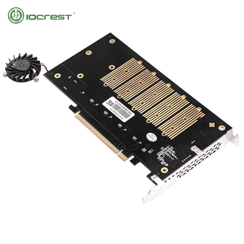 Изображение товара: Карта IOCREST PCIe 3,0-5 M.2(SATA ) B- Key, поддержка размеров 2280, 2260, 2242 и 2230