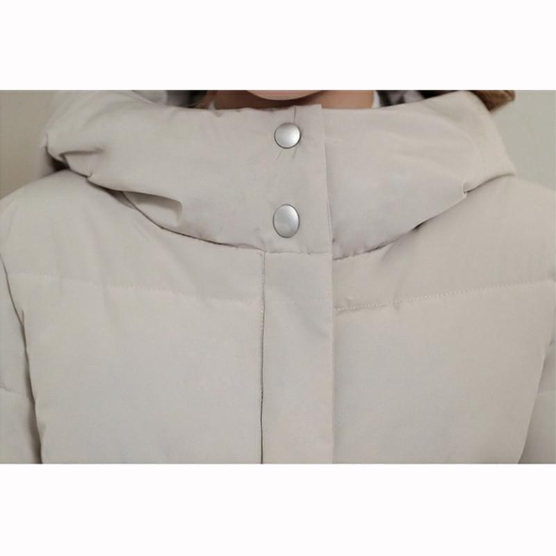 Изображение товара: Новинка 2019, хлопковая куртка, Корейская версия пальто, зимняя куртка, Женская длинная куртка из хлопка, одежда A361