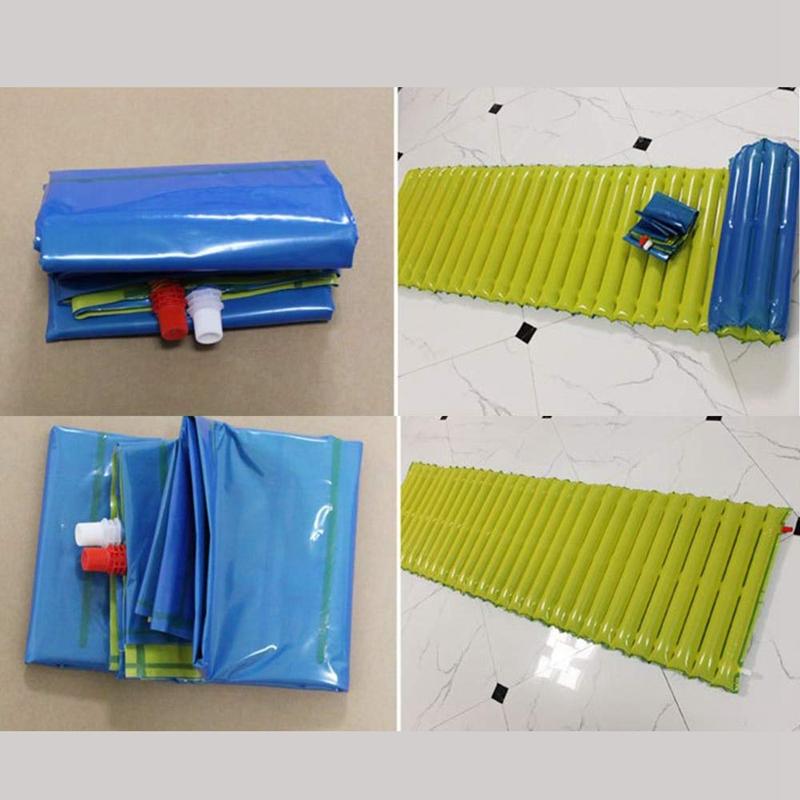 Изображение товара: Уличный надувной матрас, подушка для кемпинга, пляжный влагостойкий коврик для сна, односпальный матрас для кемпинга, аварийная надувная подушка