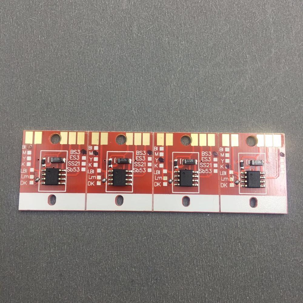 Изображение товара: 4 шт./компл. BK C M Y 4 цвета BS3 Постоянный чип для экологически чистого принтера mimaki jv33