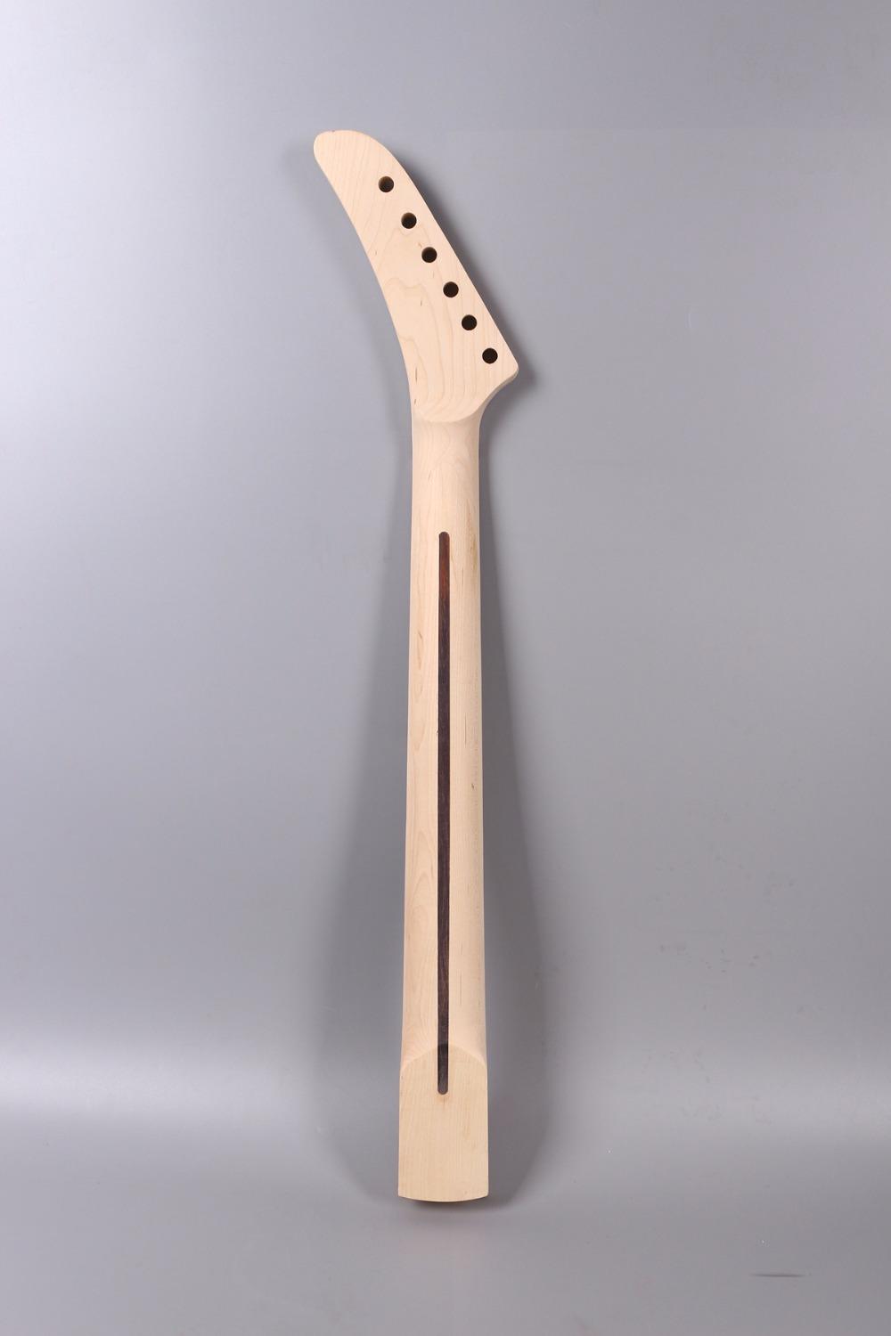 Изображение товара: Электрическая гитарная шейка 25,5 дюйма 22 лада Кленовая Банановая головка для правой руки
