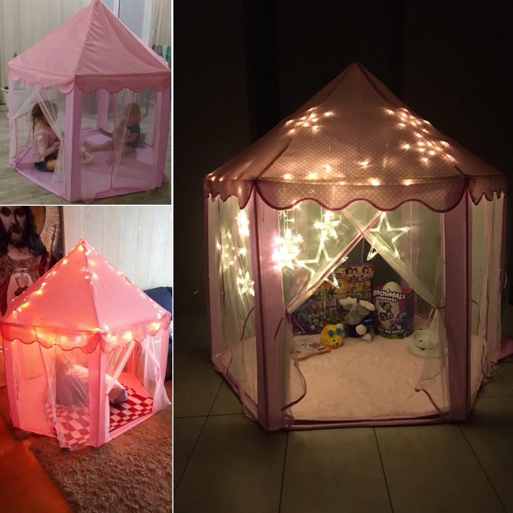 Изображение товара: Портативная детская палатка, игрушечный мяч, бассейн, принцесса, замок для девочки, игровой домик, детский маленький домик, Складной Игровой тент, Детская Пляжная палатка, игрушки