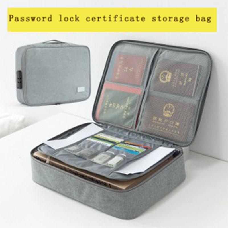 Изображение товара: Катионная многофункциональная сумка JXSLTC для хранения документов, многослойная вместительная сумка для сортировки паспорта