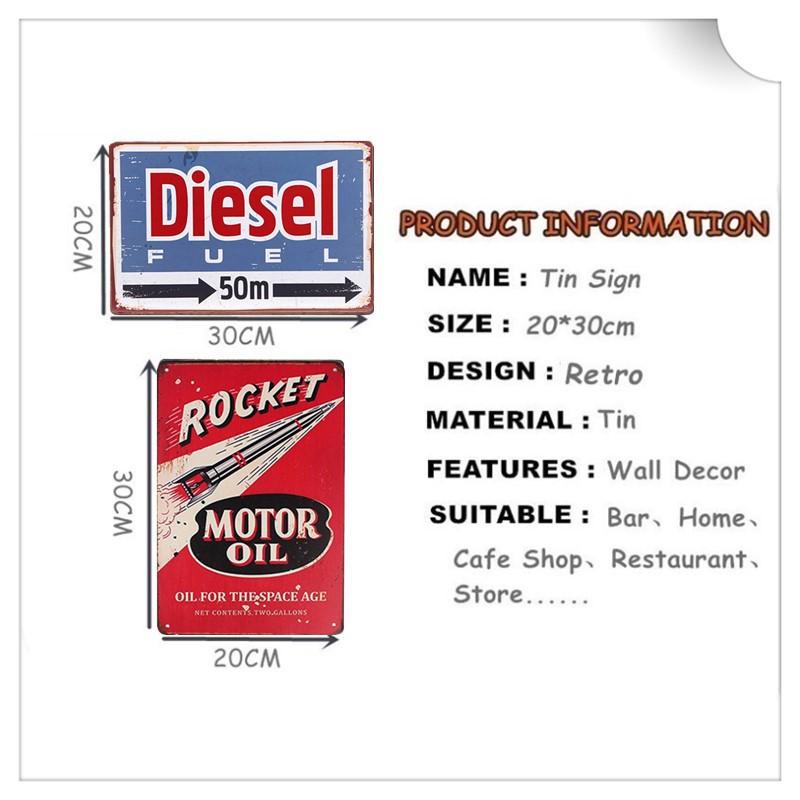 Изображение товара: Моторное масло Стиль Ретро жестяной знак живопись Бар Паб гараж магазин отель декор стен для дома из металла плакат