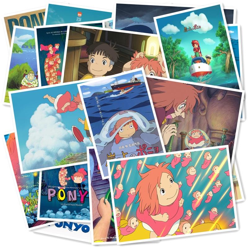 Изображение товара: Ponyo на скале 20/за штуку Бесплатная доставка ПВХ серии Стикеры домашний декор холодильник укладки стена масштабных дорожных чемоданов, граффити укладки Стикеры s