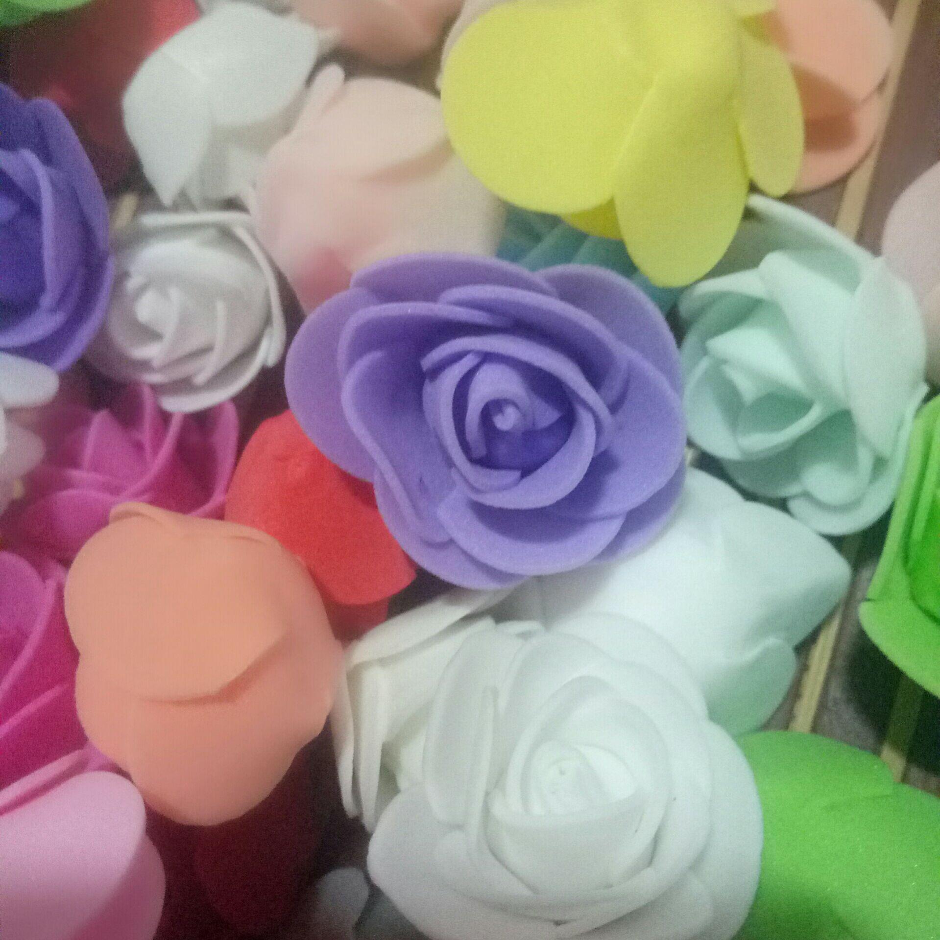 Изображение товара: 50 шт. дешевые PE Мини Искусственные цветы для дома Свадебные украшения, аксессуары поддельные медведей для скрапбукинга 