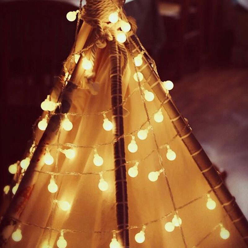Изображение товара: Гирлянда-шар Рождественская, 1,5 м, 3 м, светодиодные украшения для новогодней елки, украшение для дома, новый год 2021