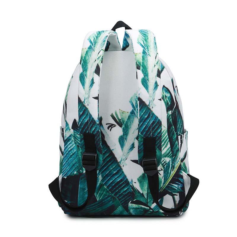 Изображение товара: 3 шт./лот модный рюкзак с граффити, женский холщовый школьный ранец, вместительная Повседневная сумка для книг, женские дорожные холщовые рюкзаки