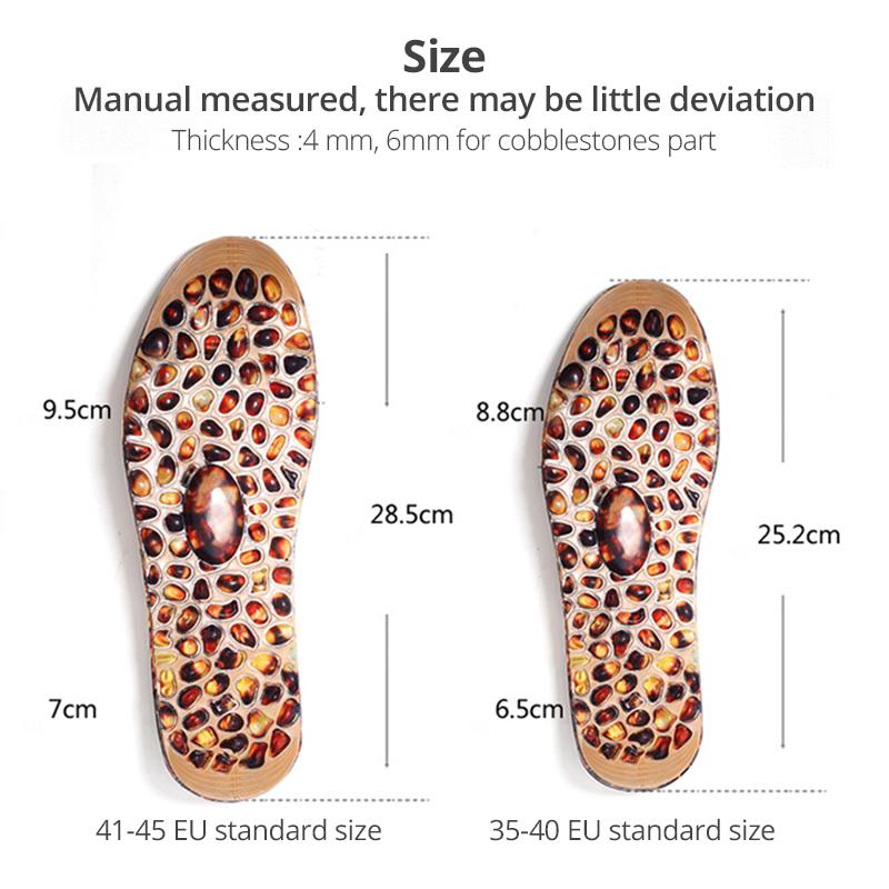 Изображение товара: Стельки имитация булыжника массаж ног терапия колодки для обуви с обеих сторон работоспособный регулируемый размер давление сброса