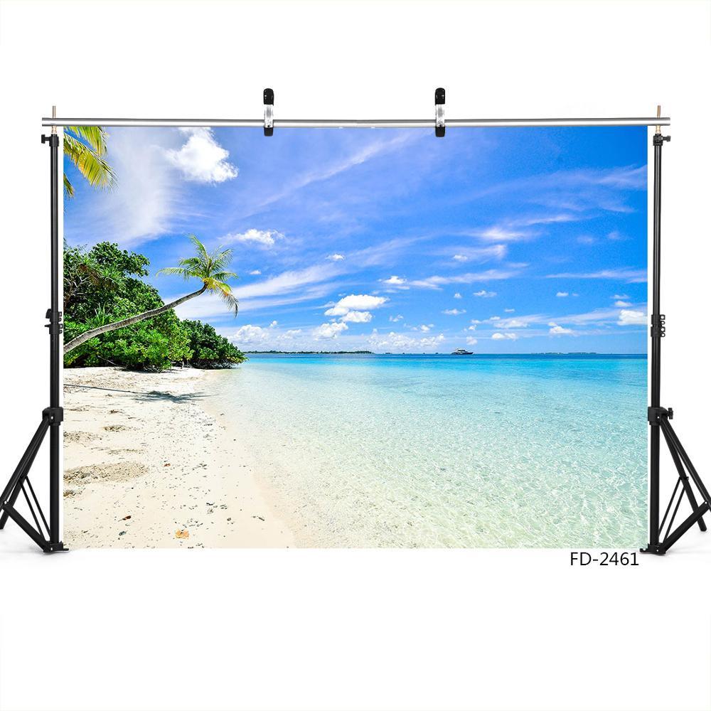 Изображение товара: Виниловый фон для детской фотосъемки с изображением пляжа голубого неба