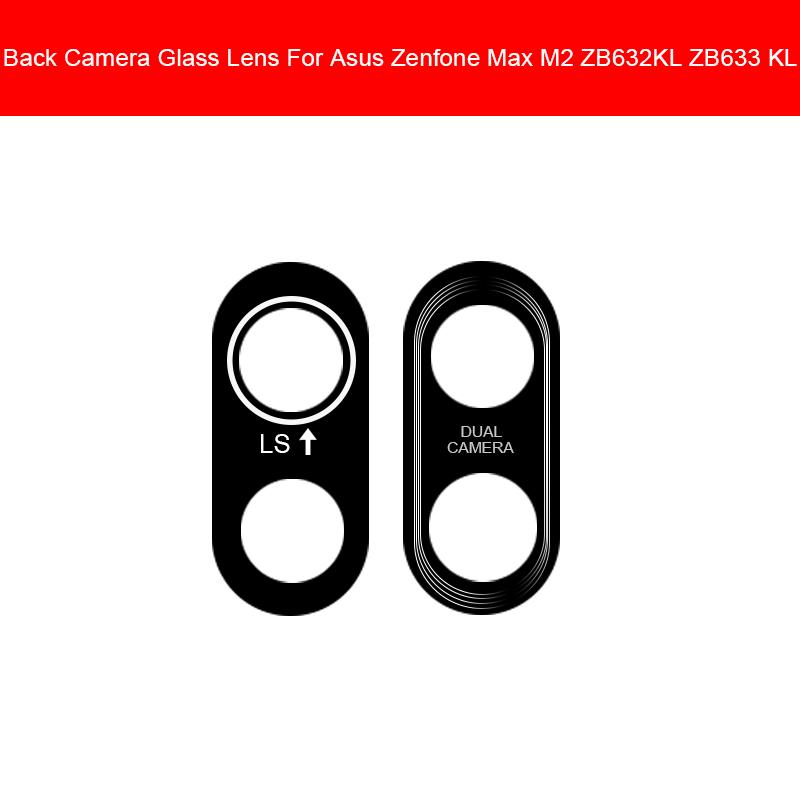 Изображение товара: Стеклянный объектив задней камеры для ASUS ZENFONE MAX M2 ZB632KL ZB633KL, стеклянная крышка объектива задней камеры, замена корпуса большой камеры