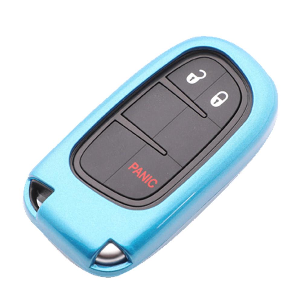 Изображение товара: Jingyuqin ABS краска дистанционного ключа автомобиля чехол для Dodge путешествия зарядное устройство для Jeep Renegade Grand Cherokee для Chrysler 200 300