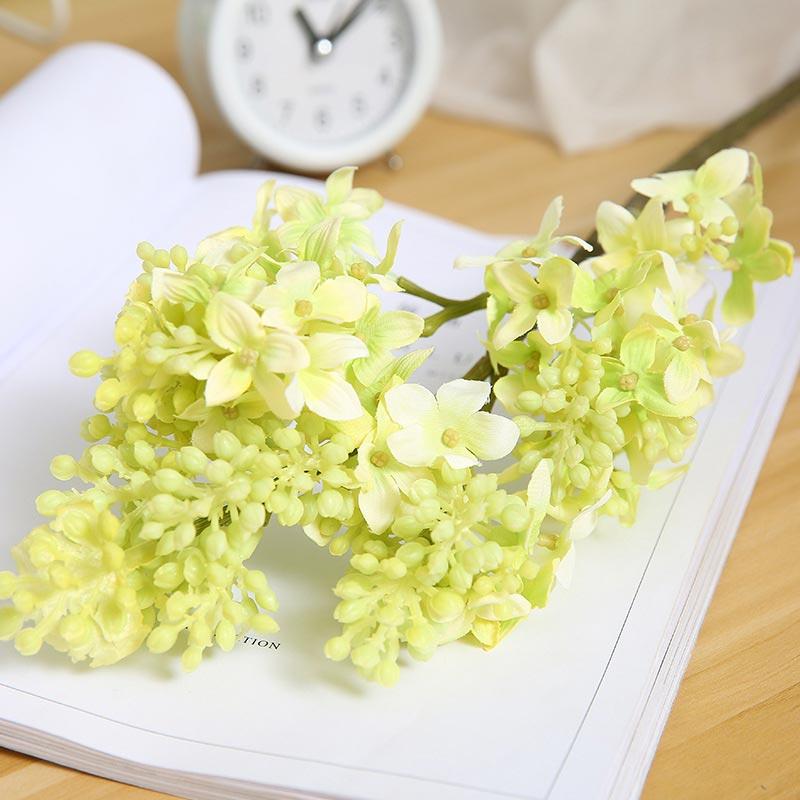 Изображение товара: Искусственные лиловые цветы из искусственного пластика, домашние Свадебные вечерние украшения для стола, букет невесты