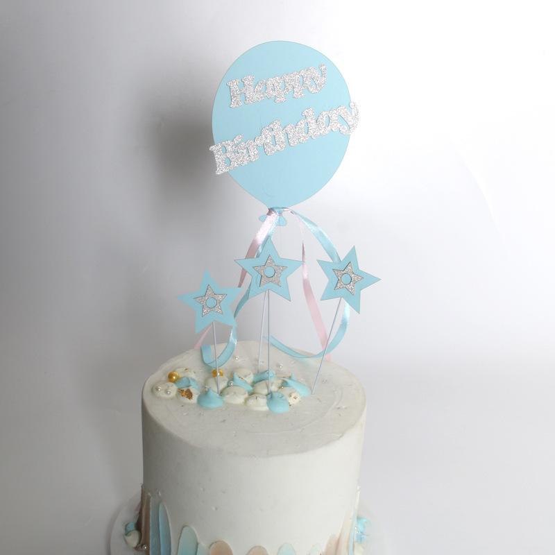 Изображение товара: Милый воздушный шар в форме облака, мини-вставка для торта, товары для детского дня рождения, шляпа, свадебные украшения, товары