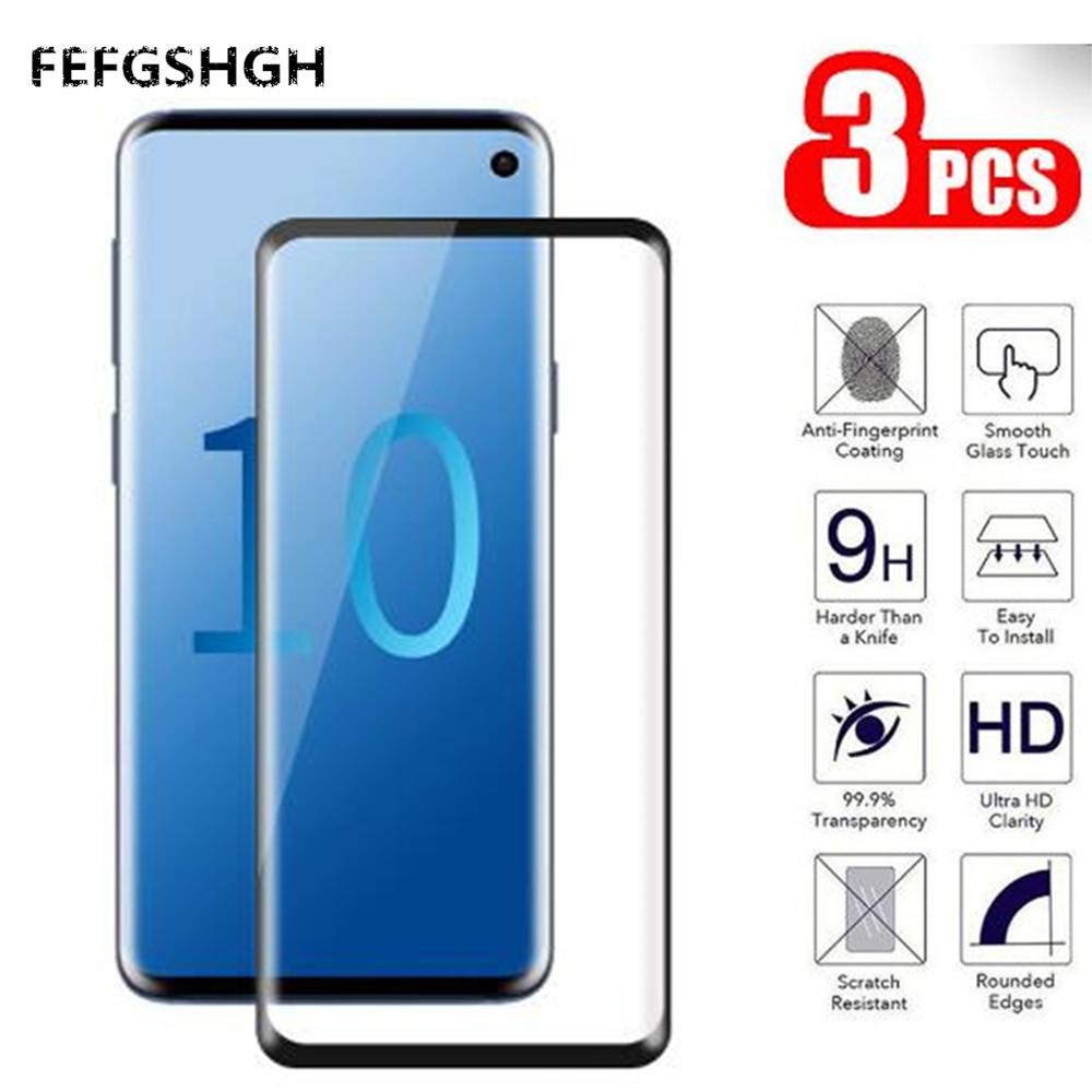 Изображение товара: New Full Cover Tempered Glass For Samsung Galaxy S10 S9 S8 Plus S7 Edge S10e Note 8 9 Screen Protector Protection Film Case