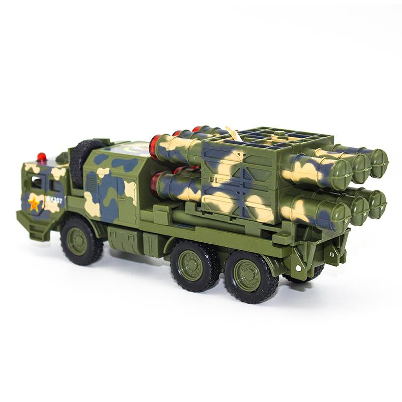 Изображение товара: Горячая продажа 1:32 дальняя ракета военный автомобиль сплав модель, моделирование литой звук и свет оттягивающаяся назад Модель, бесплатная доставка
