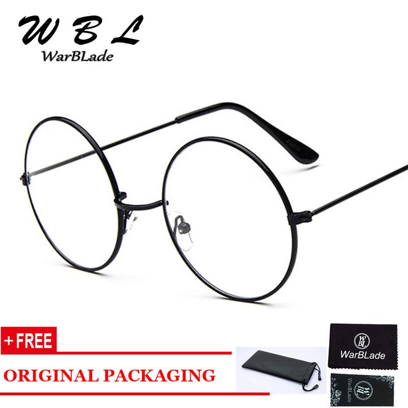 Изображение товара: WarBLade High quality Retro New Round Eyes Glasses Frame Men Women Reading Optical Glasses Eyeglasses Frame Clear Glasses Nerd