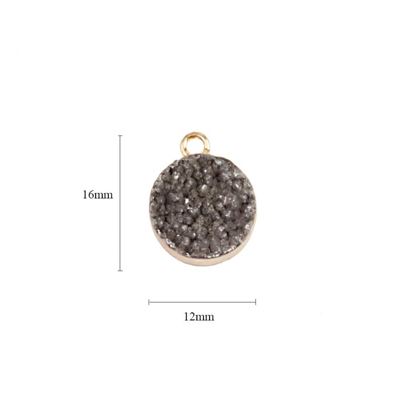 Изображение товара: Beadsland c одним отверстием круглый форма мини размер кулон из натурального камня для DIY ожерелье серьги женщина девушка подарок 40367