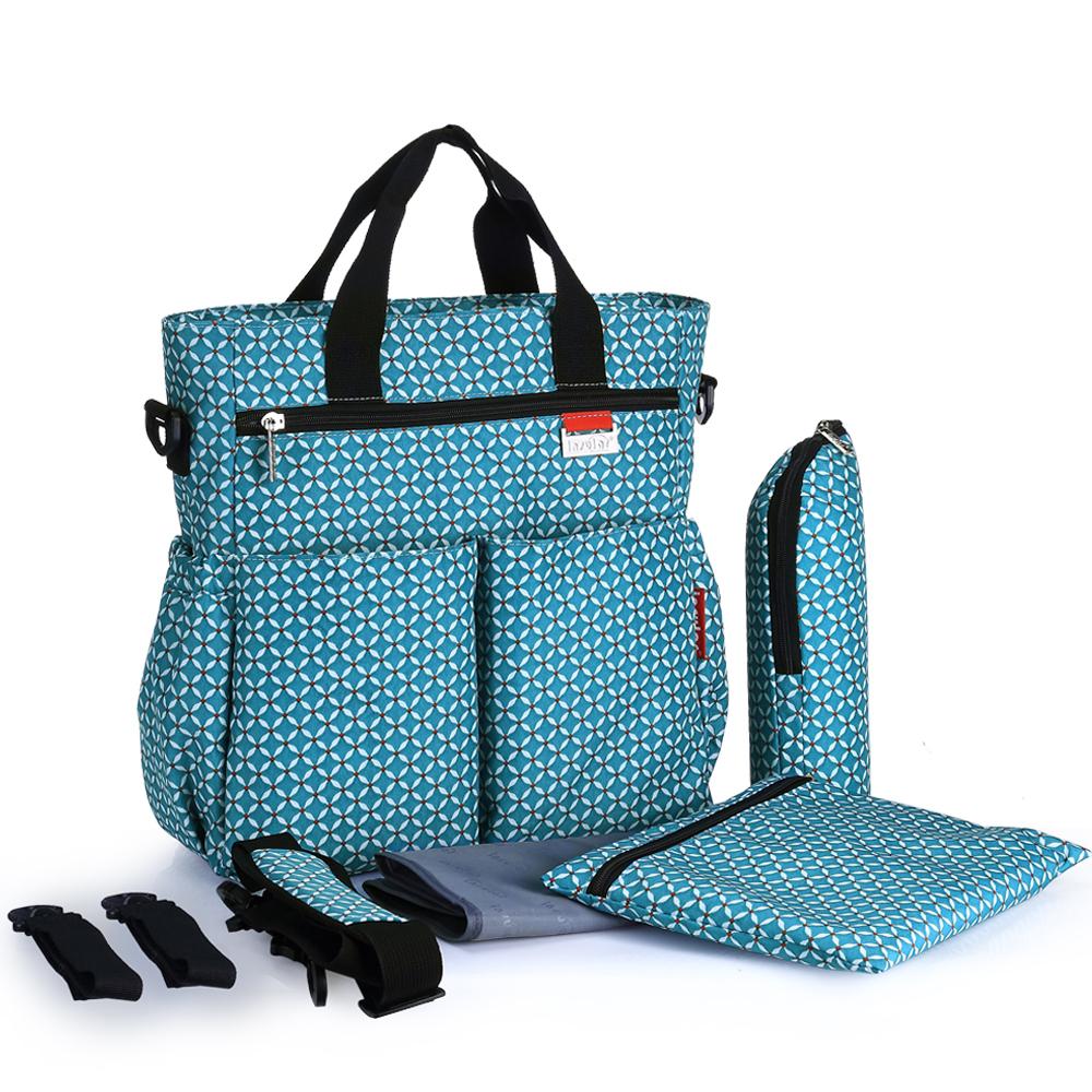 Изображение товара: Сумка для детских подгузников, Стильная черная стильная сумка для мам для подгузников, Вместительная женская сумка, сумка для детской коляски