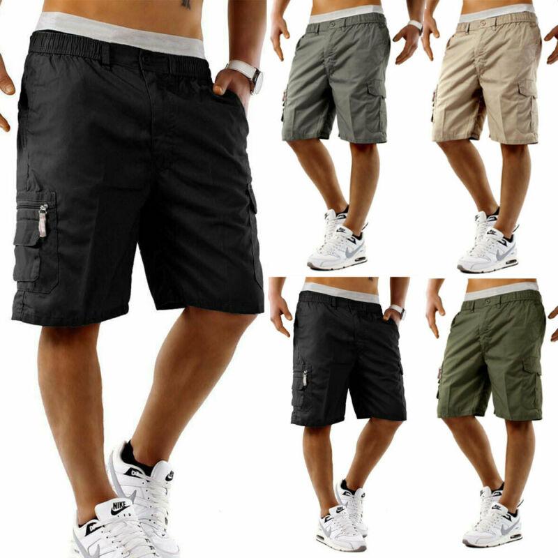 Изображение товара: Мужские летние шорты, повседневные хлопковые эластичные облегающие шорты для бега, занятий спортом, в стиле хип-хоп, уличная одежда