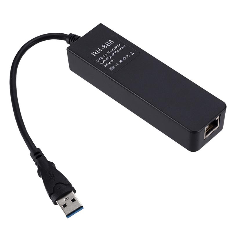 Изображение товара: Высокоскоростной сетевой адаптер USB 3,0 Gigabit Ethernet Lan RJ45, концентратор до 100/1000 Мбит/с