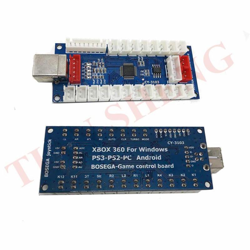 Изображение товара: 4 в 1 PS2/PS3/PC/ XBOX360 Аркада pcb джойстик USB аркадный джойстик USB кодировщик borad к ПК Джойстик Sanwa для аркадных игр для аркадного комплекта