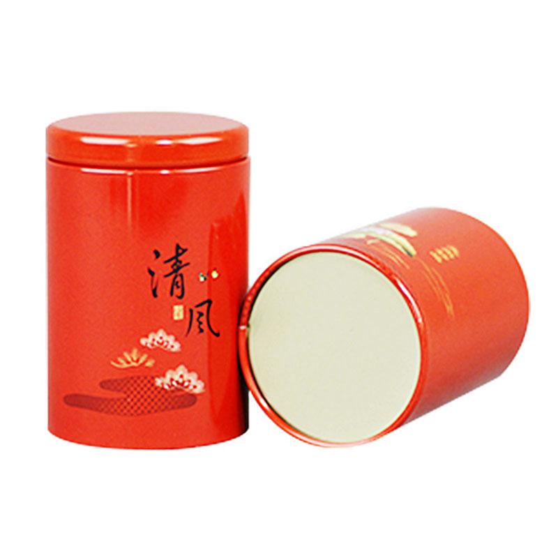 Изображение товара: Xin Jia Yi металлическая жестяная коробка, красная круглая классическая коробка, свадебный подарок, чай, кофе, конфеты, жестяная коробка