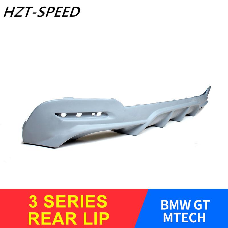 Изображение товара: 2014 - 2016 автомобильный протектор бампер двухрядный Однорядный задний губ GT для BMW 3 серии Автомобильный задний губ