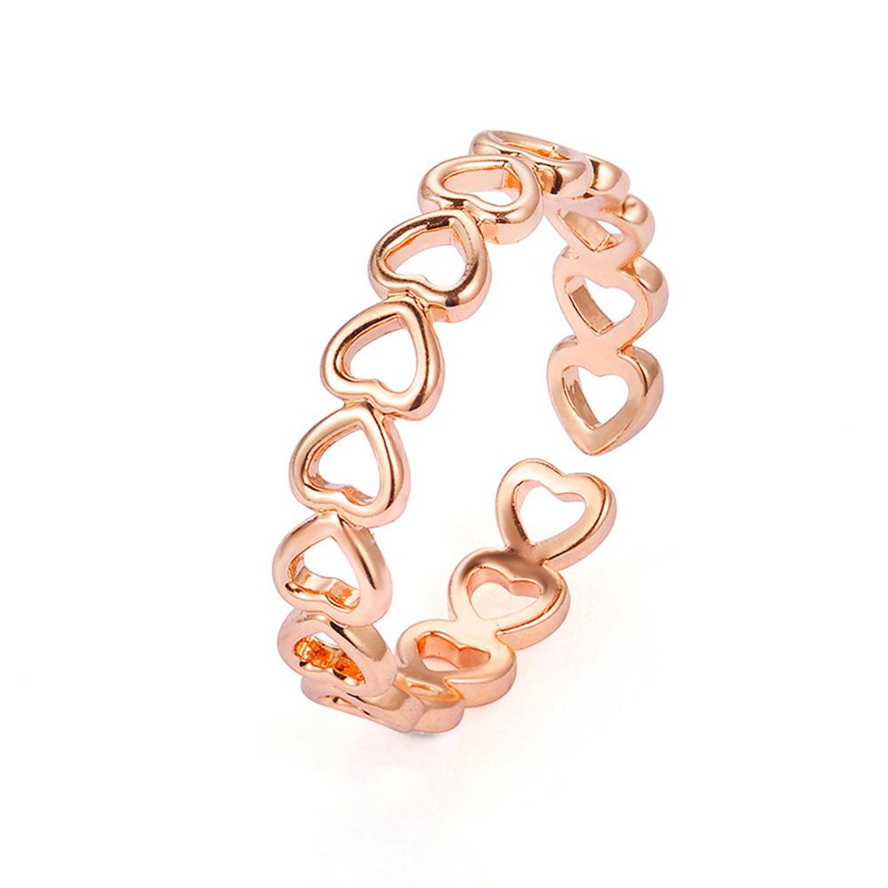 Изображение товара: Модные кольца в форме сердца для женщин регулируемые открытые женские кольца свадебные кольца обручальные кольца ювелирные изделия оптовая продажа подарок подруге
