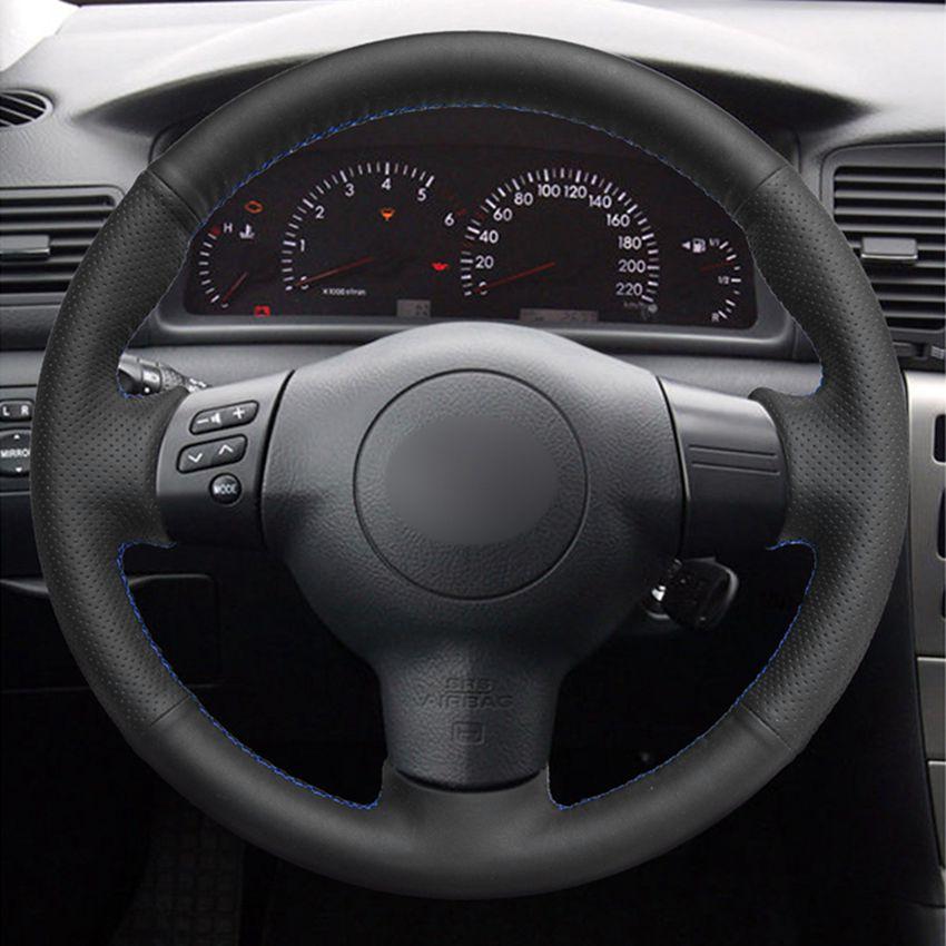 Изображение товара: Черная искусственная кожа, сшитая вручную фотосессия для Toyota Corolla 2004-2006 calдина 2002-2007 RAV4 (США) 2005