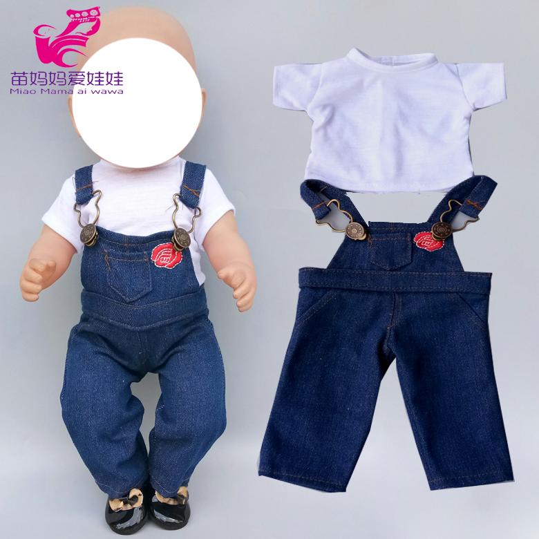 Изображение товара: Одежда для кукол реборн 17 дюймов, юбка-штаны 45 см, одежда для американских кукол, брюки, наряд, новогодний подарок для детей