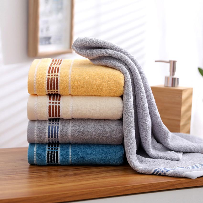 Изображение товара: Pure Cotton Striped Towel for Adults  Vs Household Bathroom Towels Quick-drying Soft Wash Face Towel  High Absorption Havlu