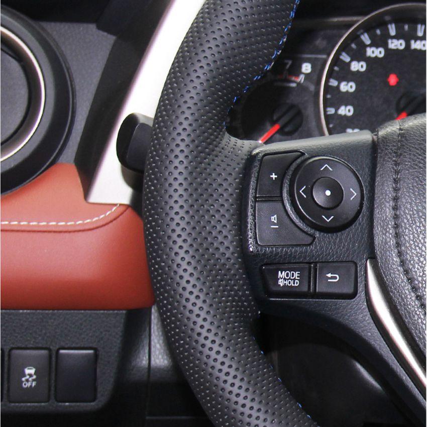 Изображение товара: Искусственная кожа черного цвета для Toyota RAV4 2013-2019 Corolla 2014-2019 Auris 2013-2016 Scion iM 2016