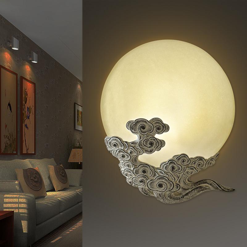 Изображение товара: Креативное облако бра настенный светильник винтажный смоляный светодиодный настенный светильник для спальни Arandela гостиная Wandlamp домашнее освещение