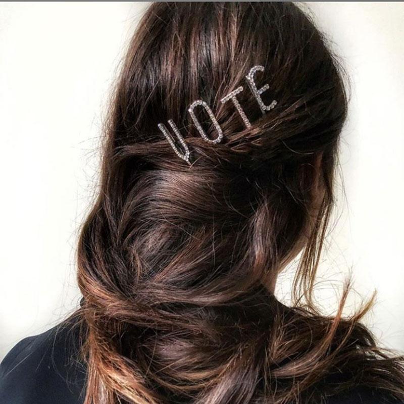 Изображение товара: Заколка для волос с 26 буквами, серебристого цвета