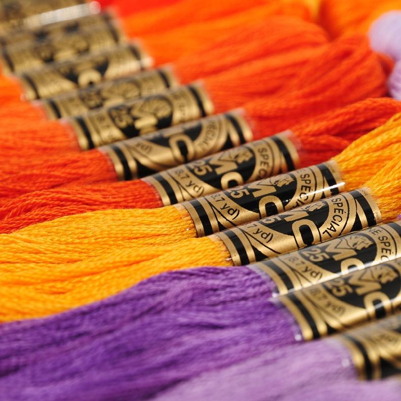 Изображение товара: ONEROOM французская DMC вышивка нитью шелковая нить-447 штук старые цвета + 16 шт. новые цвета