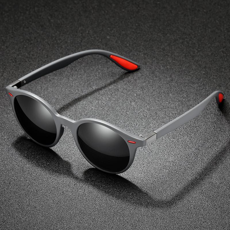 Изображение товара: Очки солнцезащитные женские круглые, поляризационные брендовые дизайнерские Классические солнечные очки в стиле ретро, UV400, для вождения, 2019