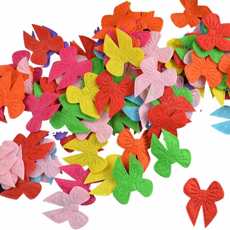Изображение товара: Микс цветов, войлочная бабочка, конфетти, Аппликации, ремесло, украшение для карт, украшения для свадебного стола