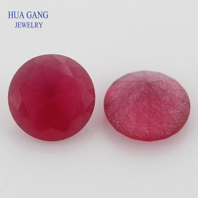 Изображение товара: Искусственные камни 5 #, розовые красные стеклянные камни, Круглые, матовое дно, оптовая продажа, ювелирные бусины 2 ~ 15 мм, стеклянные драгоценные камни бисер, бесплатная доставка