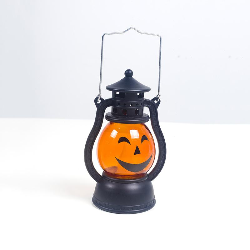 Изображение товара: Декоративная лампа на Хэллоуин, креативные маленькие ветровые светильники в виде тыквы, атмосферные украшения на Хэллоуин для бара, фестивавечерние