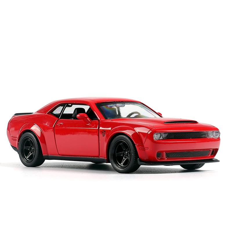 Изображение товара: Хит продаж 1:36 Dodge Challenger модель автомобиля из сплава, детская имитация металла литья оттягивающаяся назад Модель, бесплатная доставка