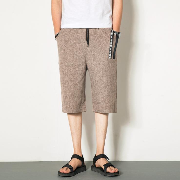 Изображение товара: 2019 Summer Casual Leisure Mens Knee Length Shorts Loose Joggers Short Sweatpants Trousers Men's Beach Japanese Harem Pants