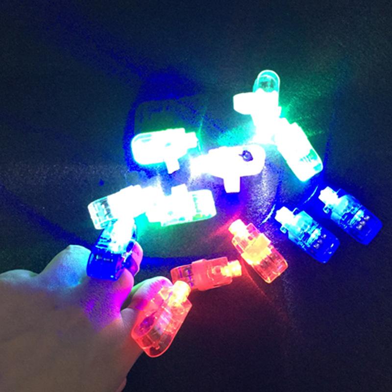 Изображение товара: Вечерние светящиеся кольца Gafas, 50 шт./лот, разноцветные светодиодные кольца для пальцев, вечерние гаджеты, детские игрушки, светящиеся желе, 2019