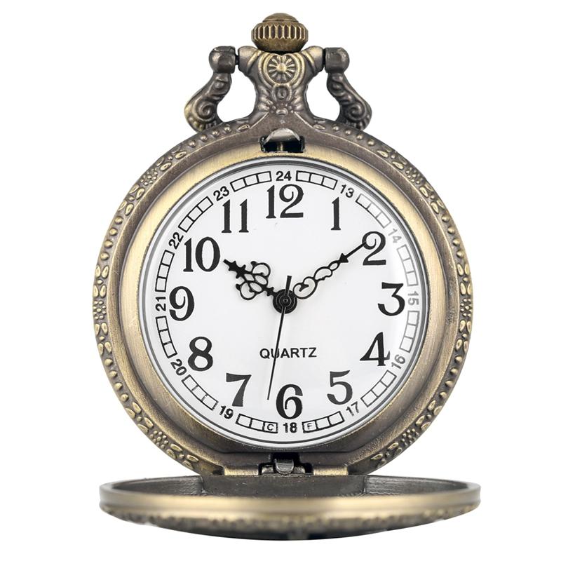 Изображение товара: Музыкальный инструмент, дизайн ретро бронзовые кварцевые карманные часы Сувенир Кулон ожерелье часы брелок цепи ювелирные часы роскошные часы