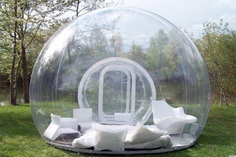 Изображение товара: Прозрачная наружная однотонная надувная пузырьковая палатка «сделай сам» для дома, семьи, кемпинга, заднего двора, прозрачная палатка, надувная садовая палатка