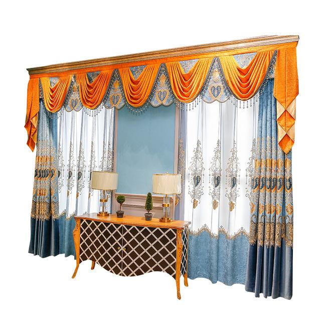 Изображение товара: Роскошные затемняющие шторы для гостиной, французские шторы высокого качества для кухни с оконной отделкой для спальни