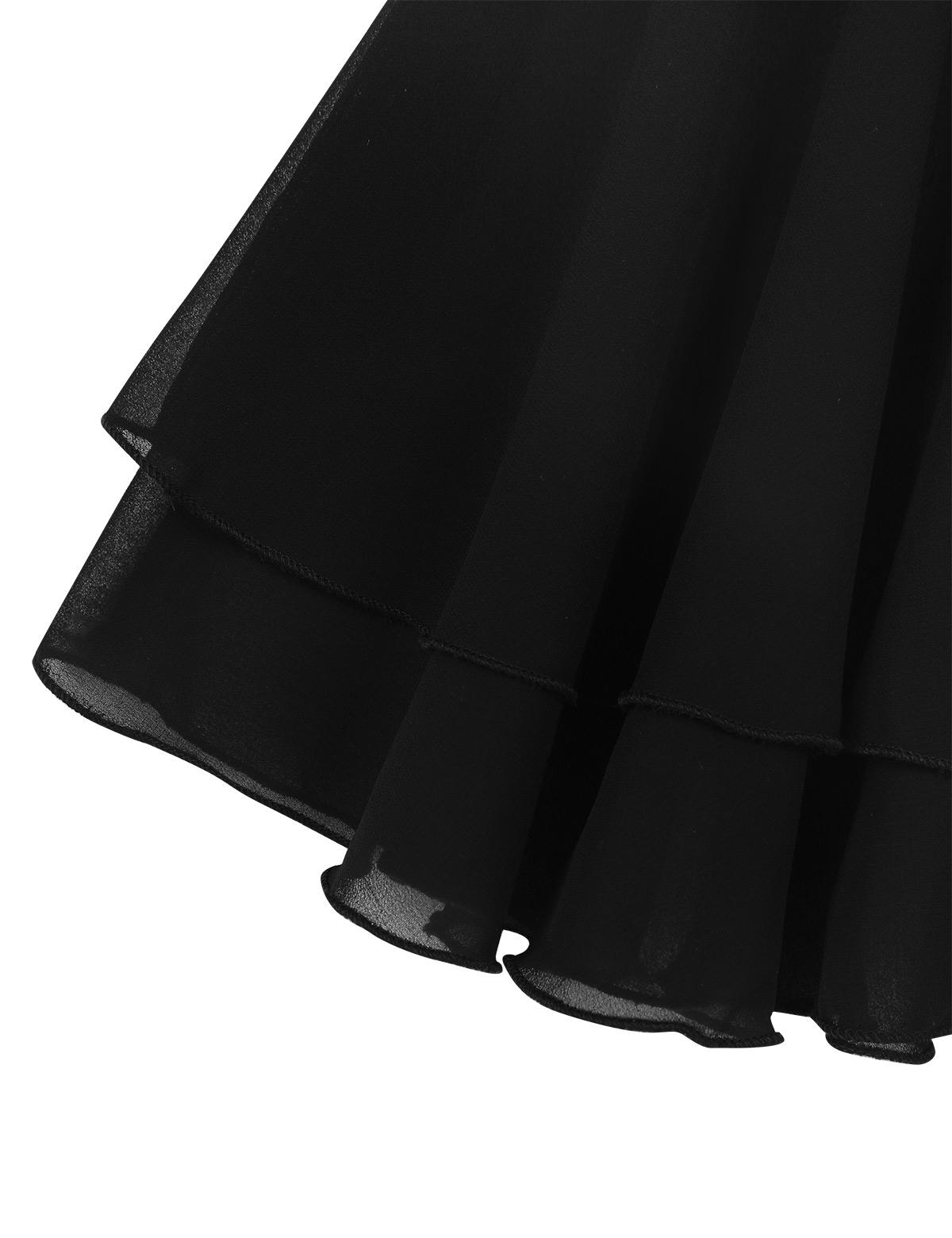 Изображение товара: Детская Балетная шифоновая юбка для танцев для девочек основной гардероб мини-юбка с эластичным поясом для балета