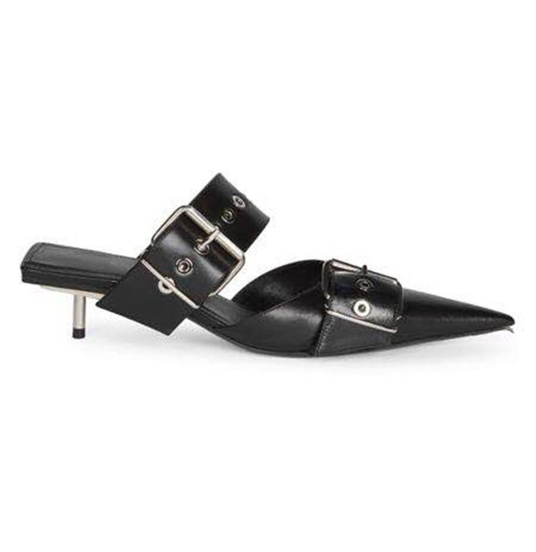 Изображение товара: Туфли-лодочки женские на высоком тонком каблуке, заостренный носок, металлический каблук, гладиаторы, вечерняя Классическая обувь, весна-лето
